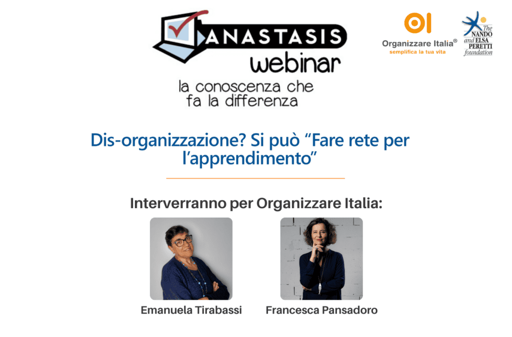 Dis-Organizzazione, fare rete per l'apprendimento: il Webinar