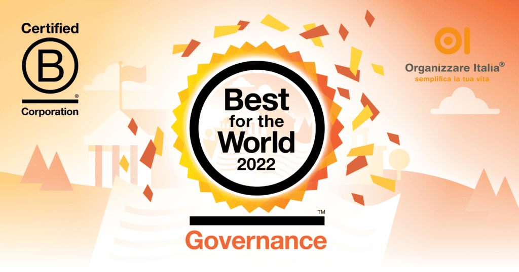 Organizzare Italia è una delle B Corp Best for the world del 2022!