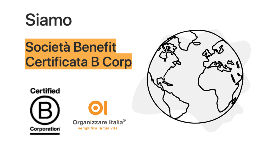 Organizzare Italia si ri-conferma azienda certificata B-Corp