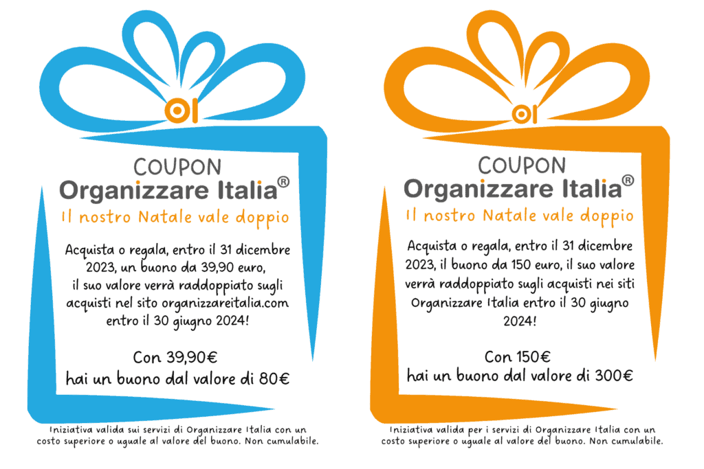 Metti sotto l'albero l'organizzazione: i nostri coupon di Natale!