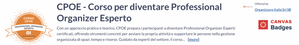 Arriva il Badge Digitale: la nuova frontiera nella certificazione delle competenze del Professional Organizer