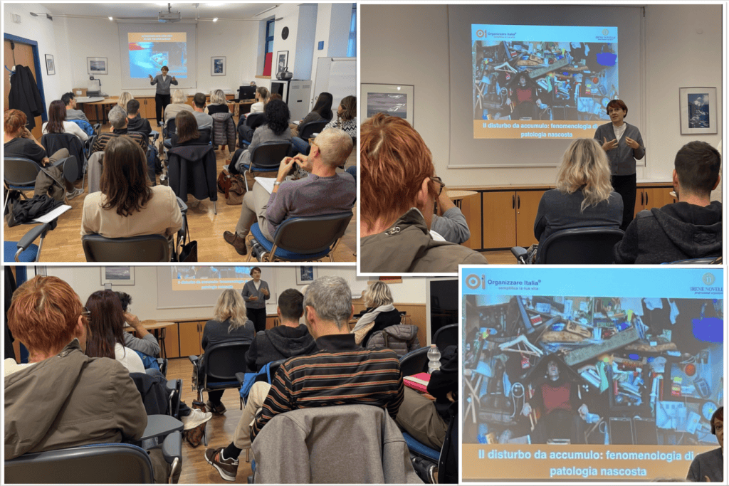 Il 1° aprile 2026 Organizzare Italia torna al Coordinamento Area Adulti del Distretto Sociale di Merano per il secondo appuntamento di un percorso formativo. Al centro: il disturbo da accumulo, una condizione complessa che richiede uno sguardo collettivo per essere affrontata davvero. Il percorso è curato da Irene Novello, la prima in Italia a specializzarsi su questi temi.